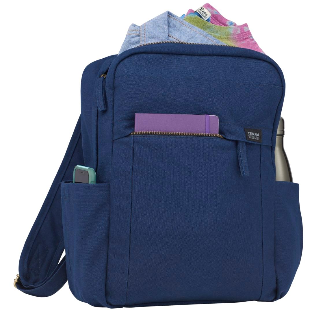 Terra thread fairtrade earth 15 computer backpck Dark Gray miniatura 18