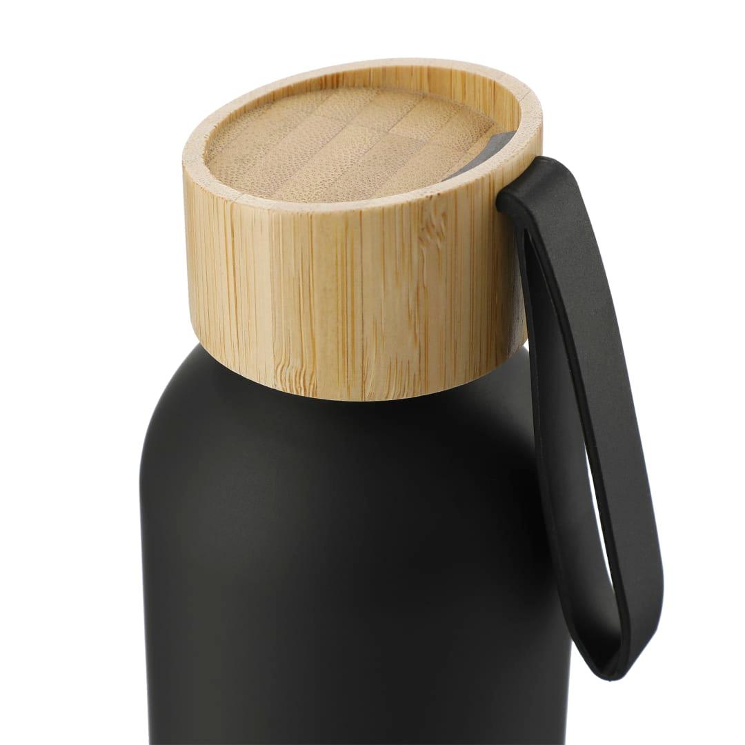 Ryze aluminum bottle 22 oz w/ fsc® 100% bamboo lid White miniatura 3