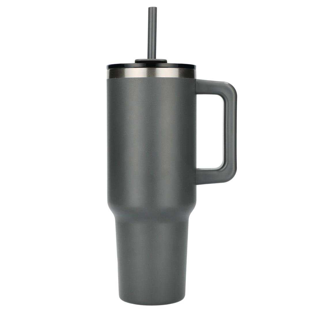 Pinnacle recycled travel tumbler with straw 40oz Black miniatura 17