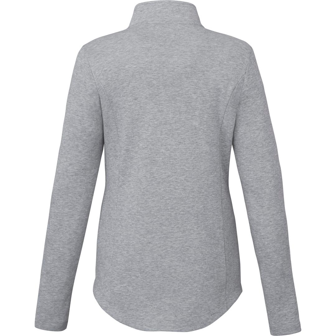 Womens rigi eco knit half zip Grey miniatura 11