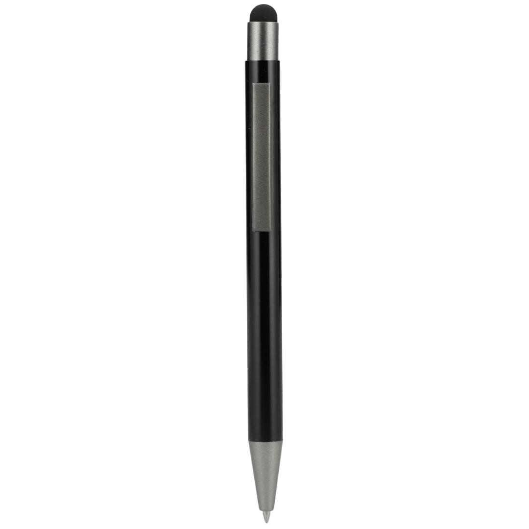 Recycled aluminum gel ballpoint stylus Black miniatura 4