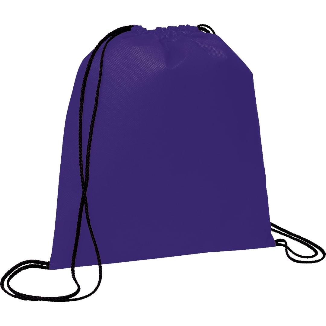 Evergreen non-woven drawstring bag Black miniatura 22