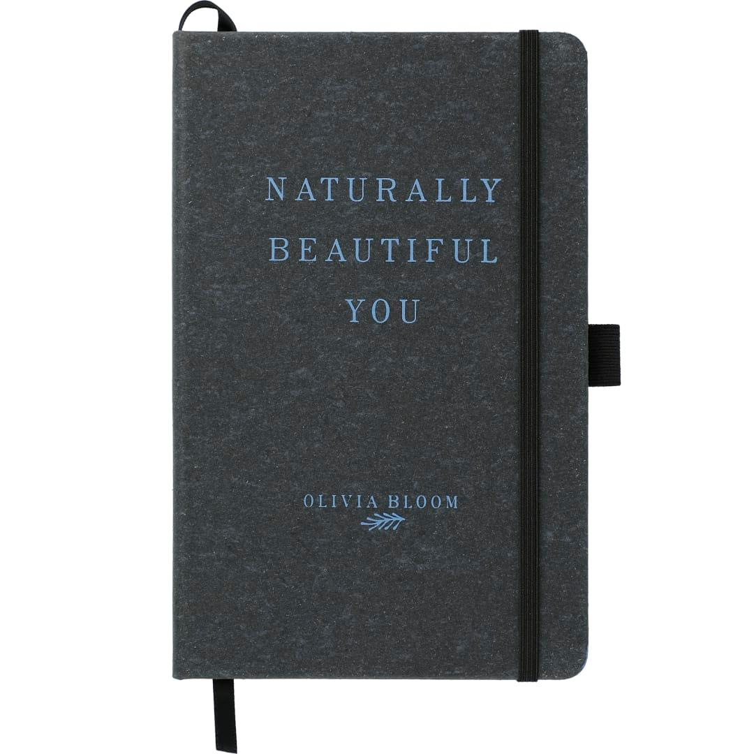 Fsc® mix 5.5 x 8.5 recycled leather bound journa Natural miniatura 6