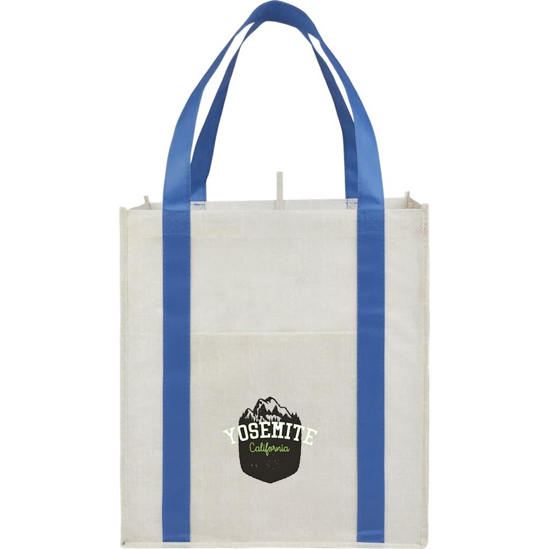 Neptune recycled non-woven grocery tote Black miniatura 22