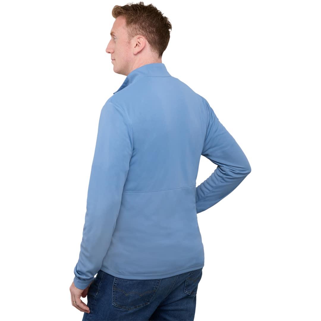 Dara knit full zip - mens Blue front