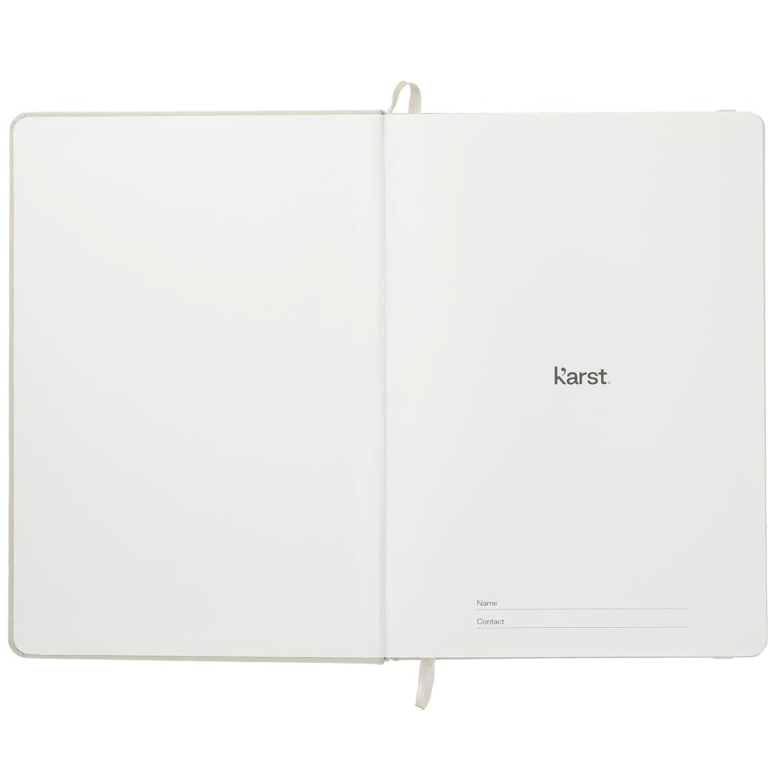 Karst 5.5 x 8.5 stone bound notebook Beige miniatura 3