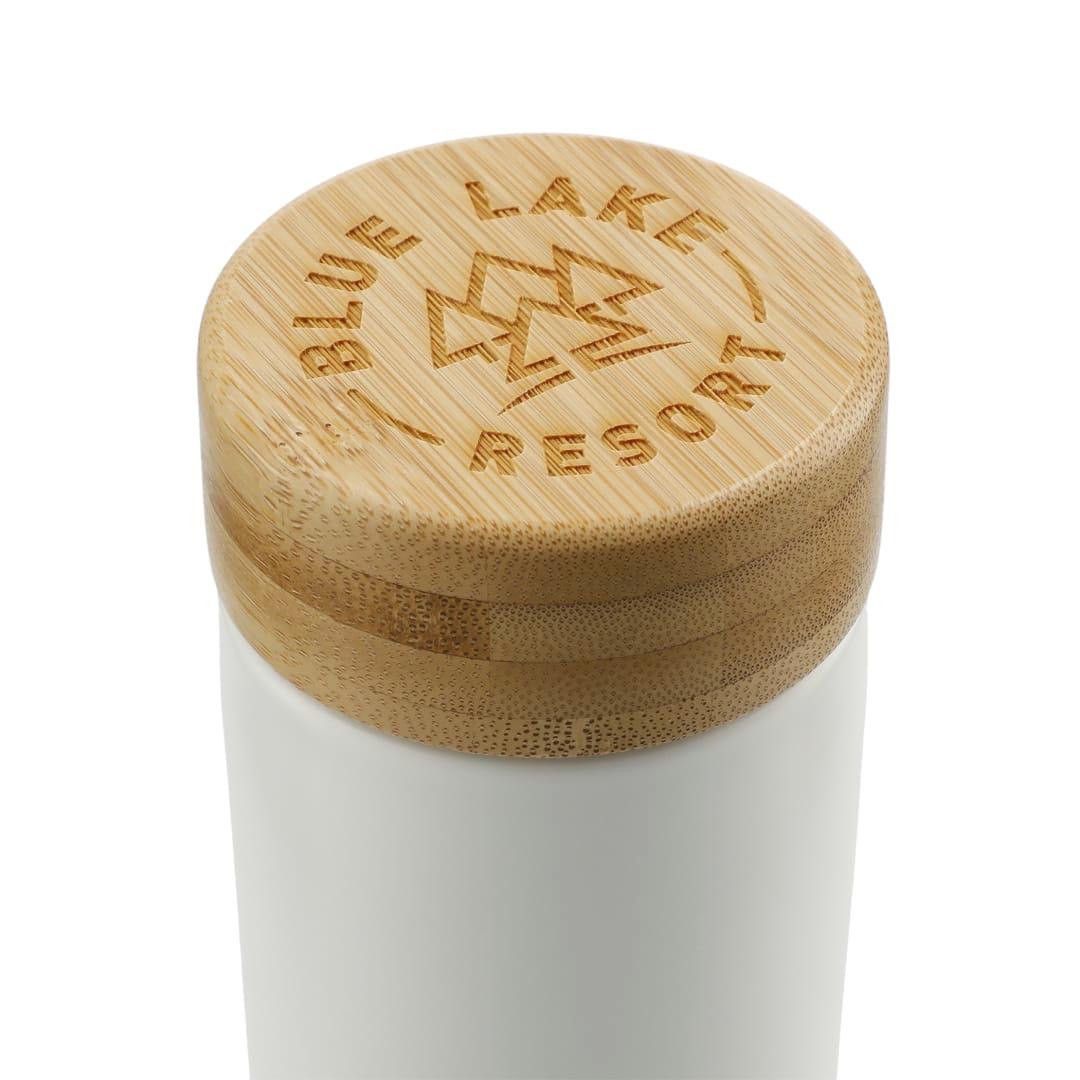 Arlo ceramic tumbler with bamboo lid 11oz Black miniatura 19