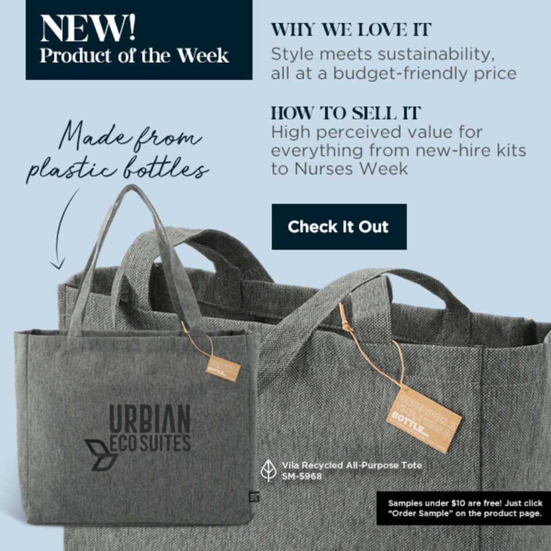Vila recycled all-purpose tote Graphite front