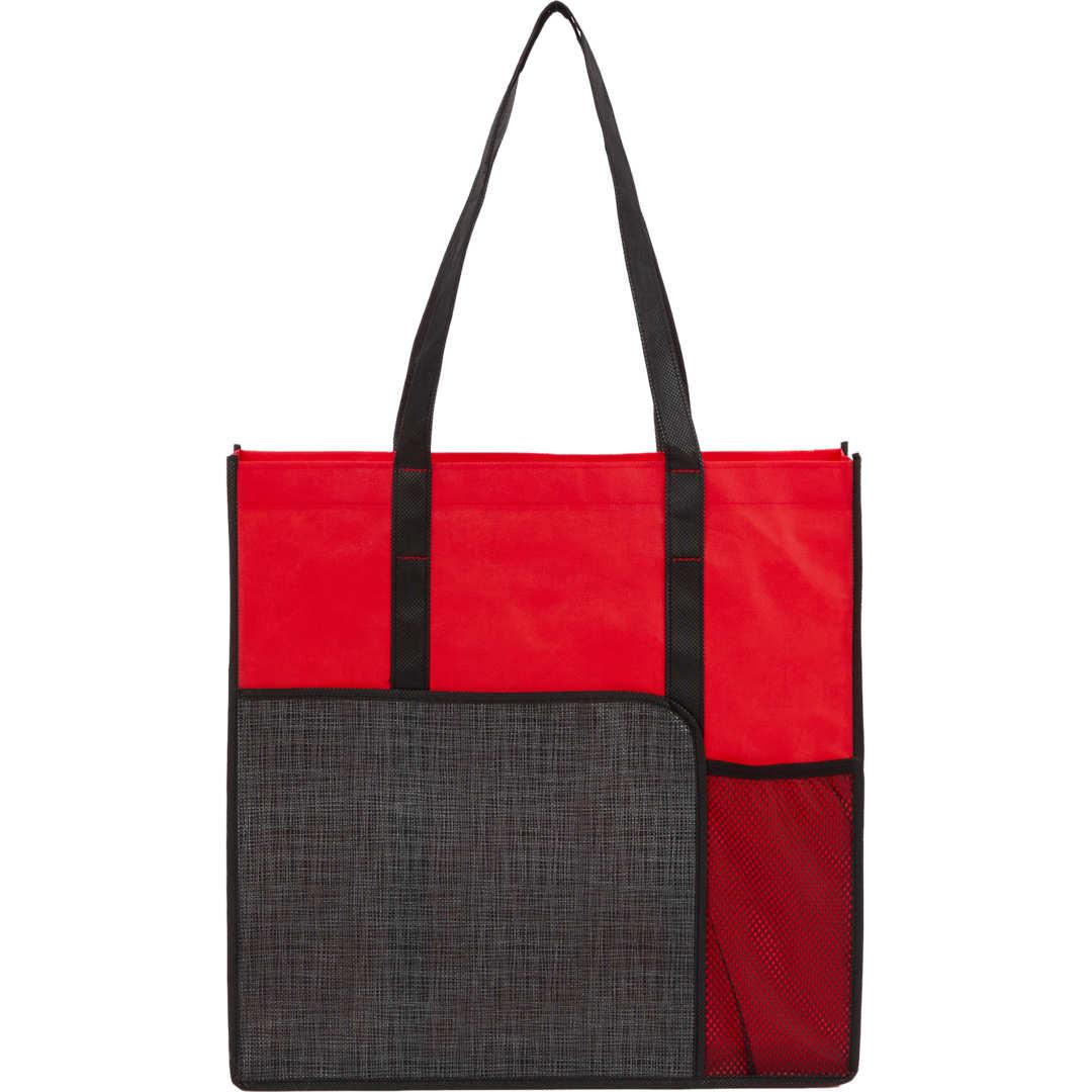 Radius recycled non-woven tote Black miniatura 23