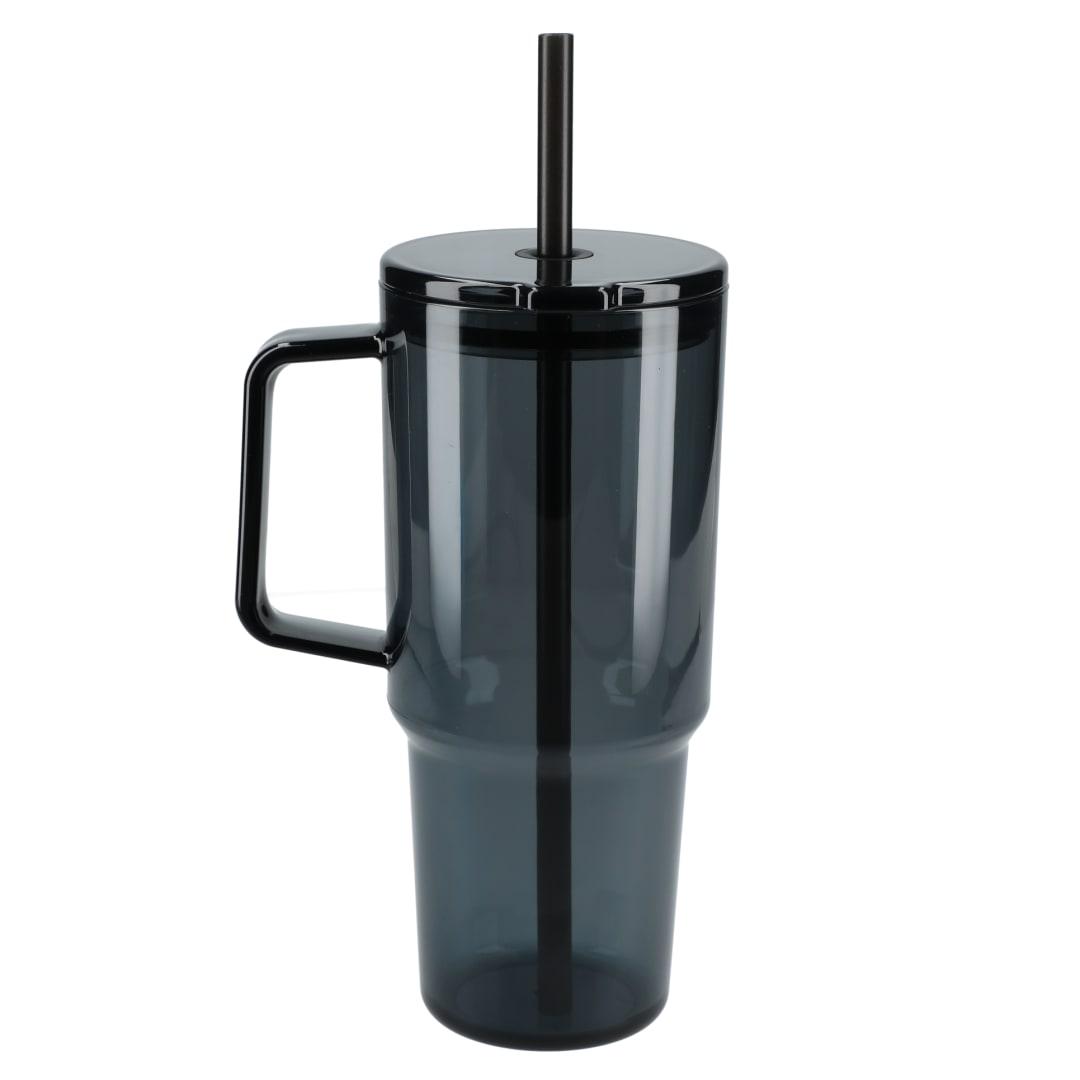 Lucien recycled acrylic travel mug 40oz Black front