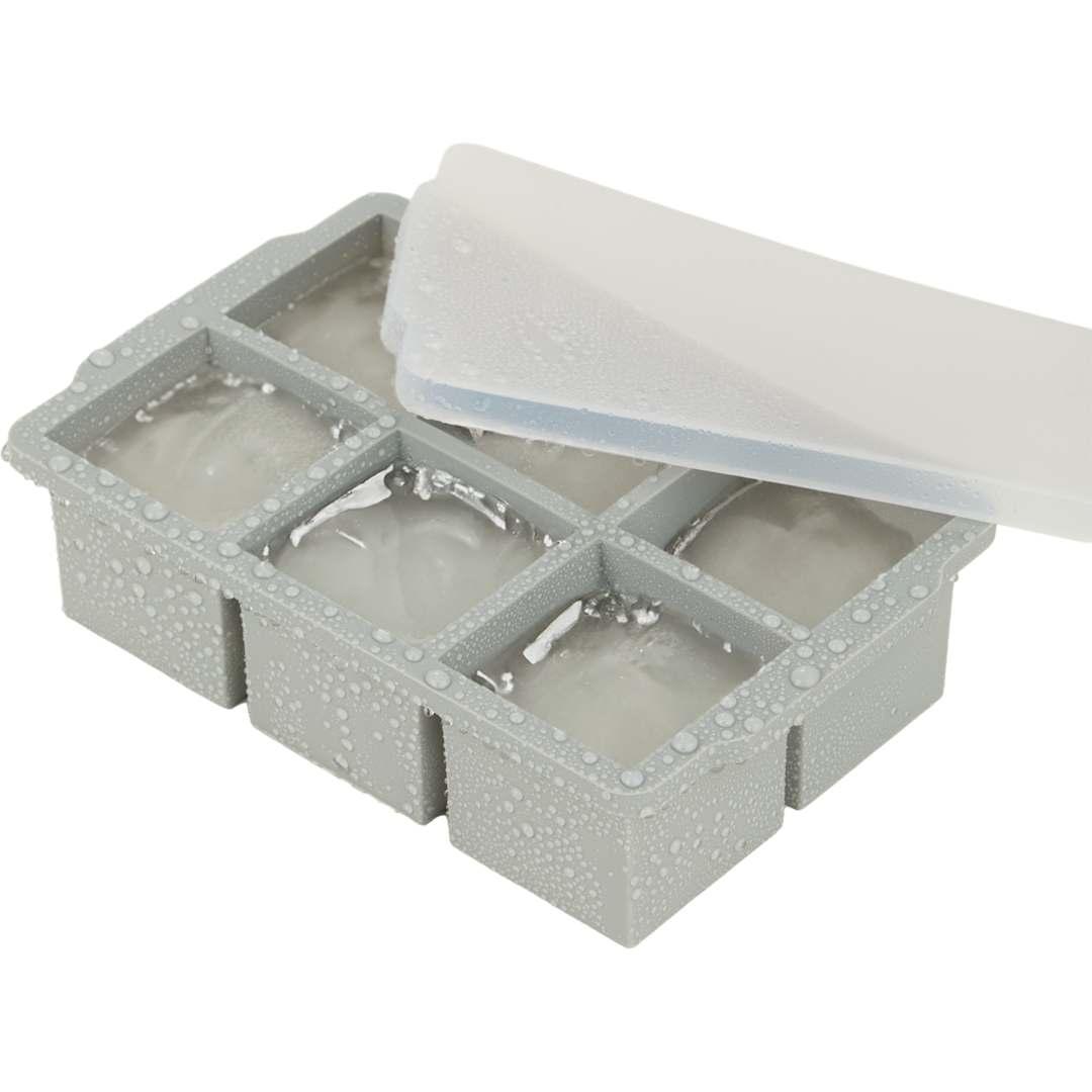 Silicone ice cube tray w/ lid Black miniatura 14