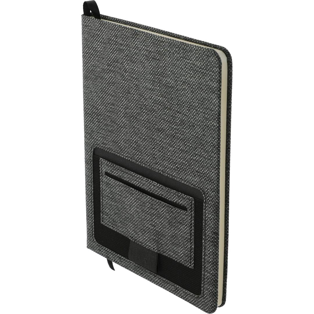 Fsc® mix 5.5 x 8.5 vila rpet bound notebook Dark Gray miniatura 4