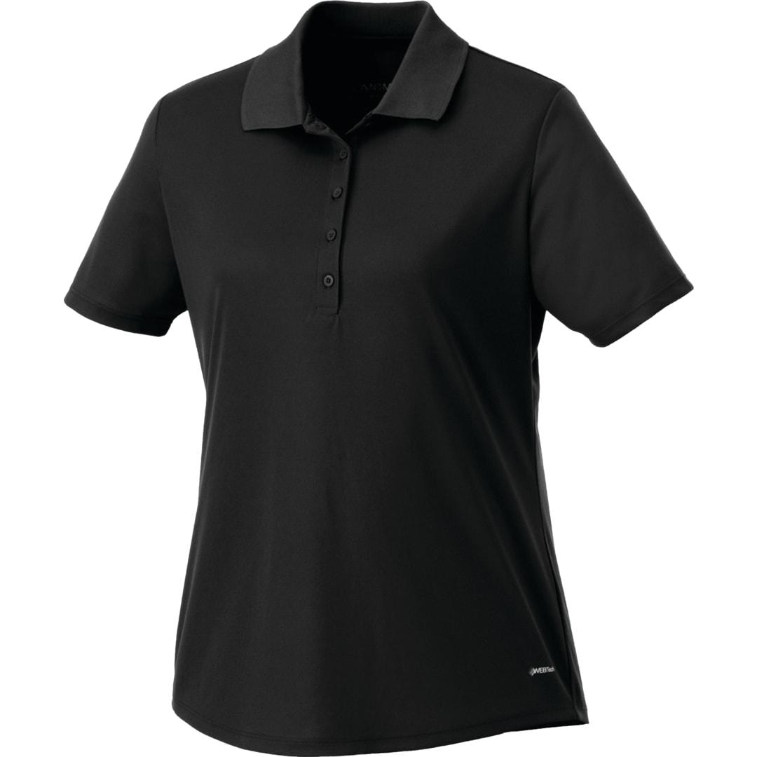 Womens edge short sleeve polo Black miniatura 6