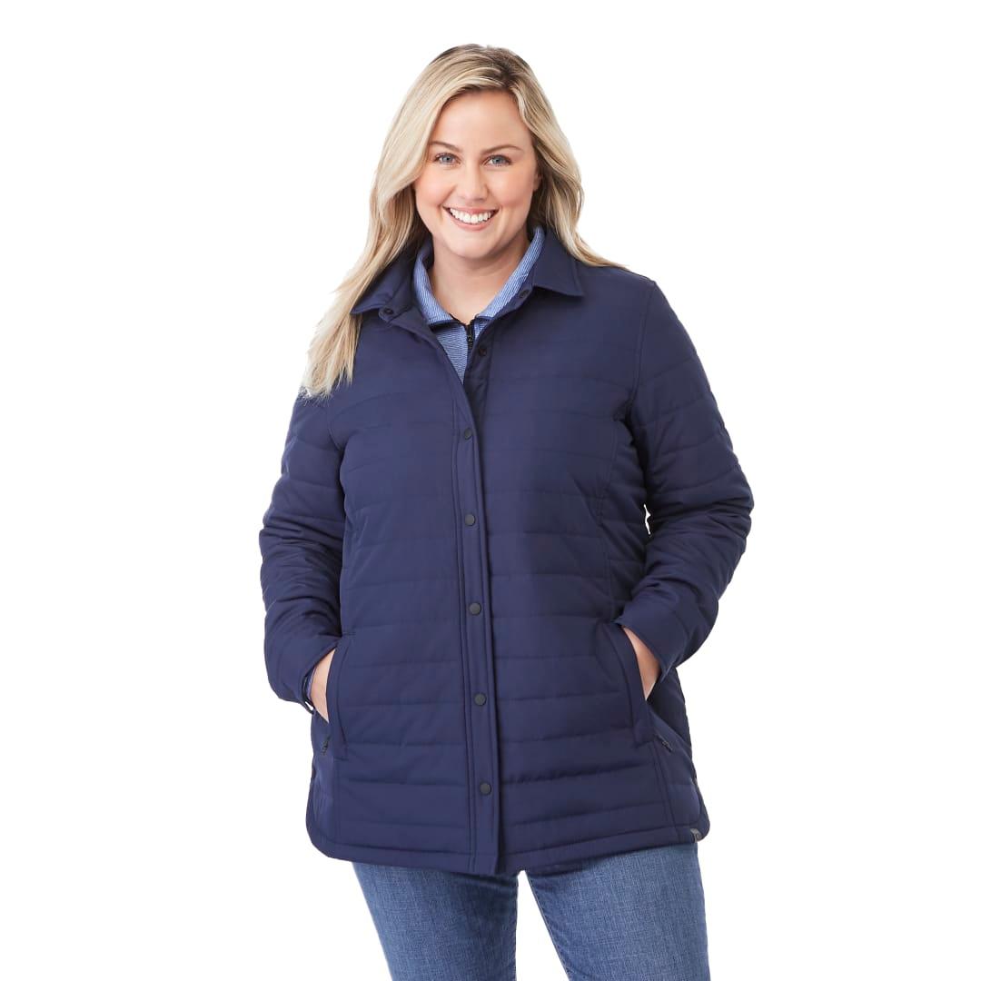 Womens porter eco insulated shacket Navy Blue miniatura 10