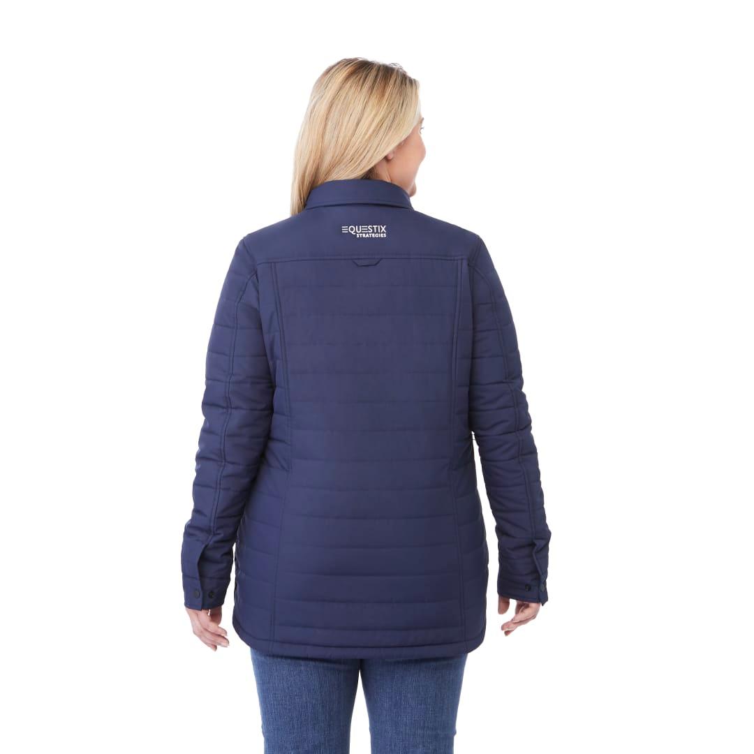 Womens porter eco insulated shacket Navy Blue miniatura 9
