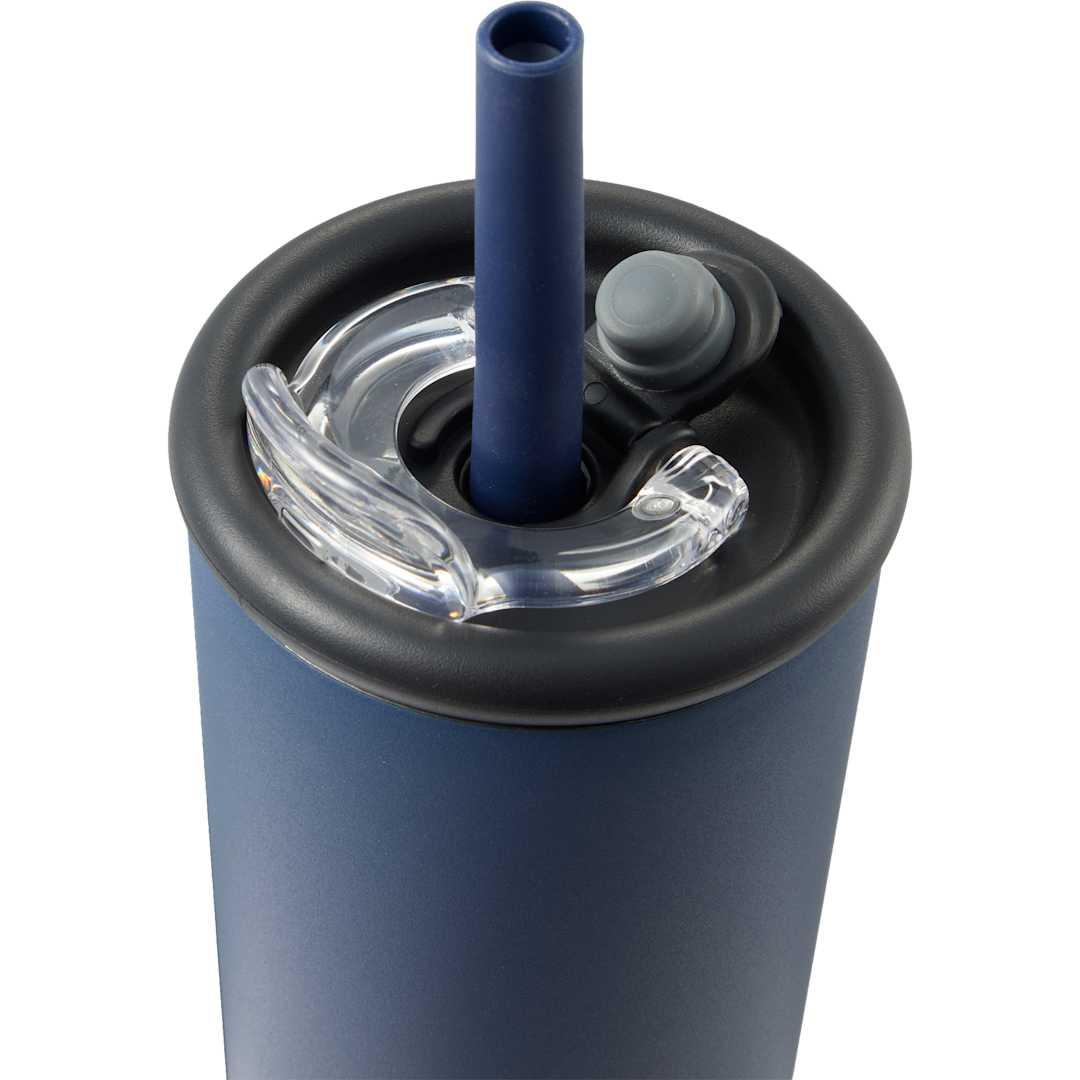 Kyser recycled vacuum tumbler w/ straw 20oz Black miniatura 26