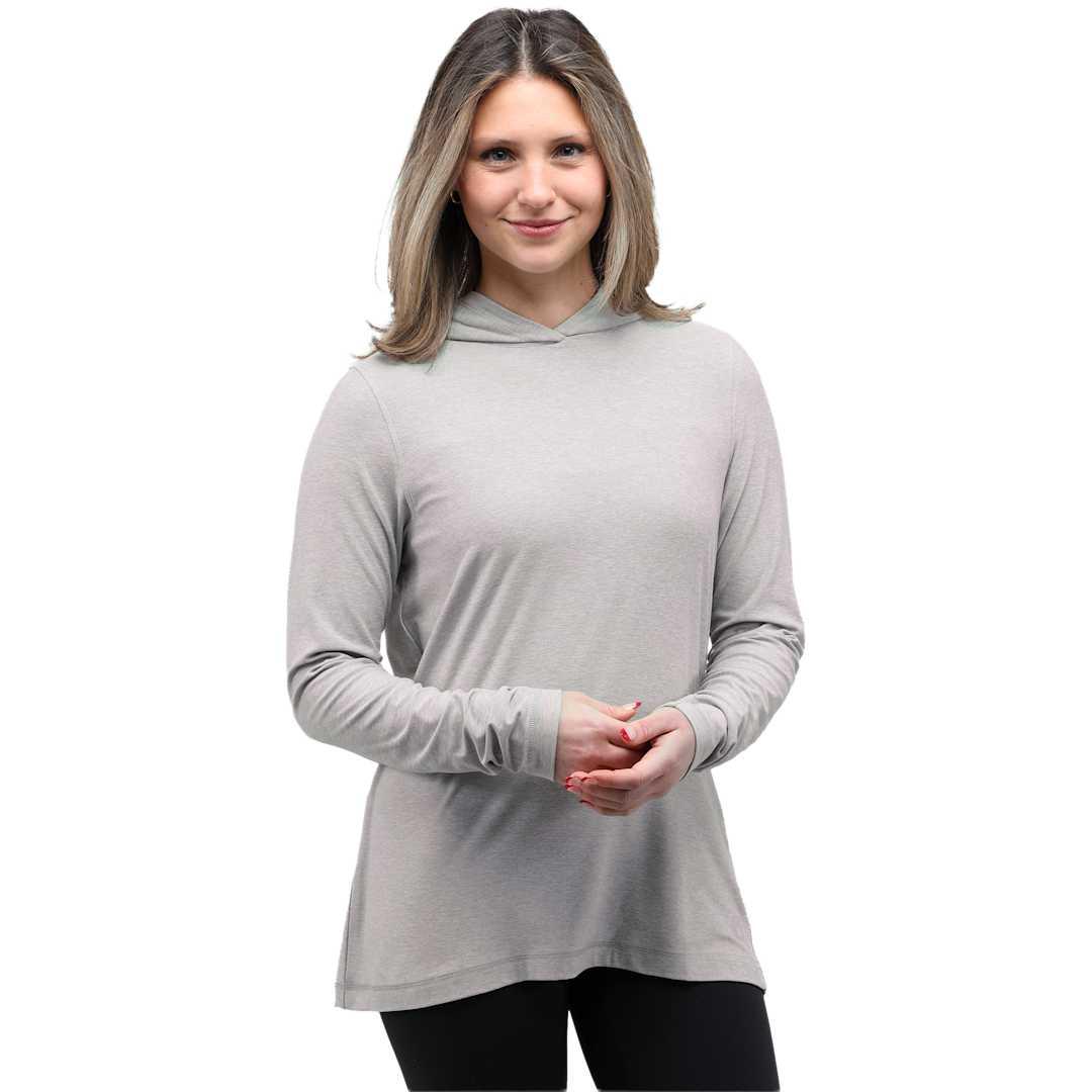 Wellable womens knit hoodie Fossil Heather (138) miniatura 9