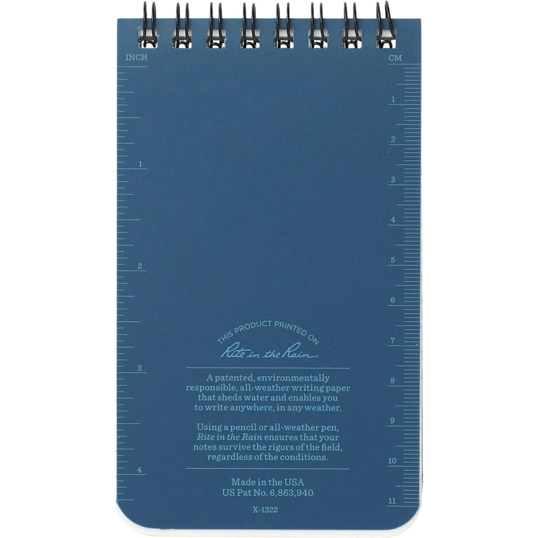 3 X 5 rite in the rain top spiral notebook Black miniatura 14