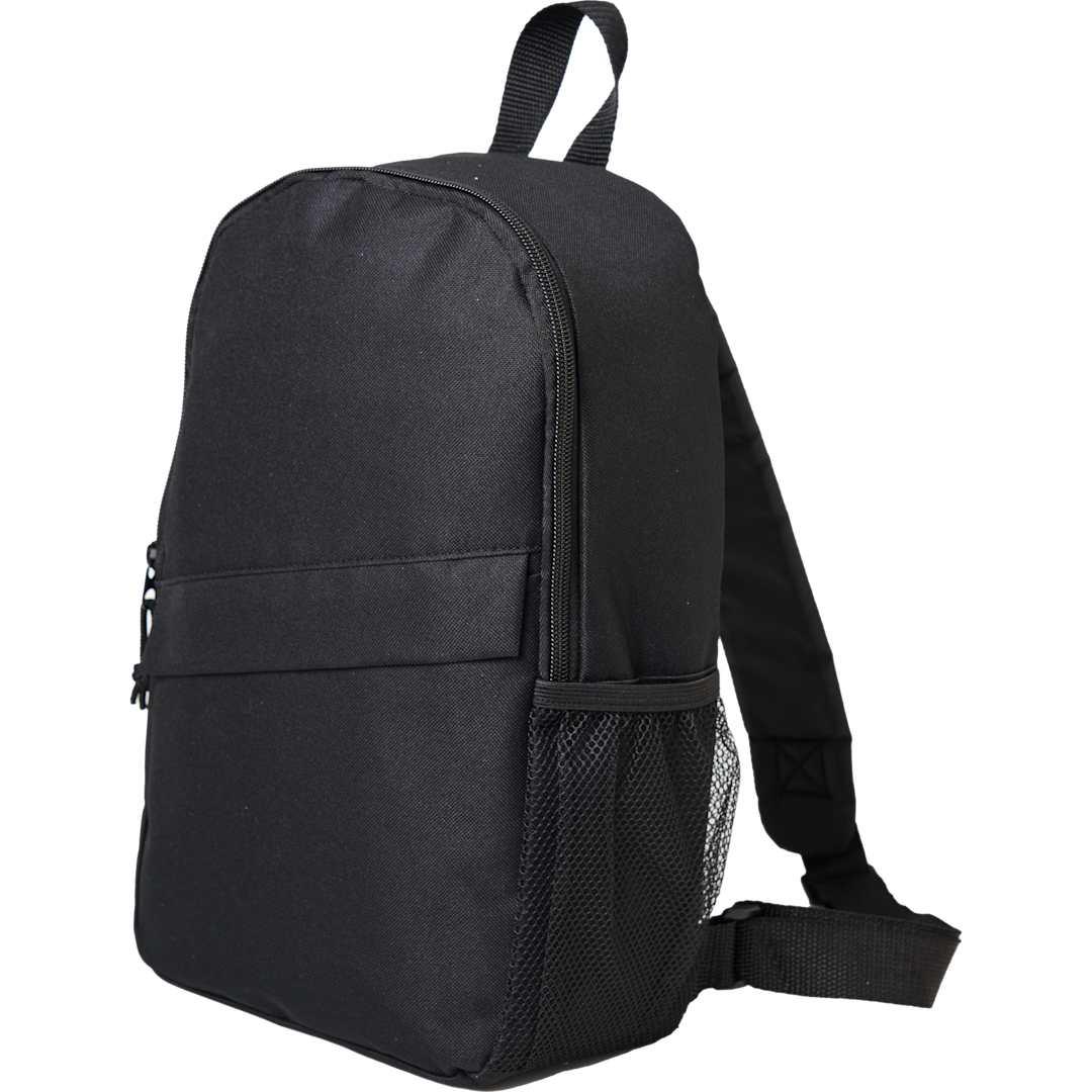 Barton recycled sling backpack Black front