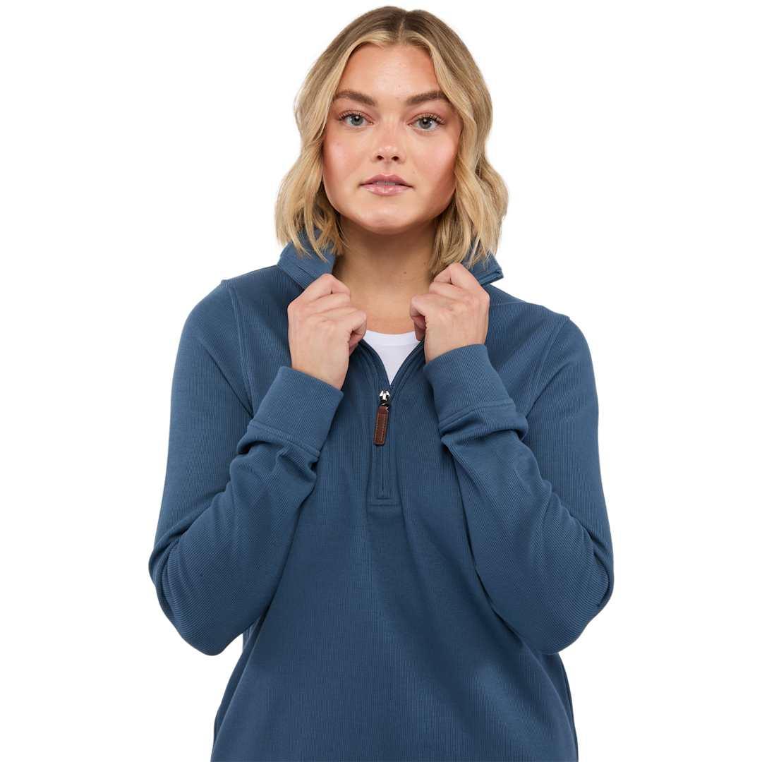 Hudson eco knit half zip - womens Beige miniatura 19