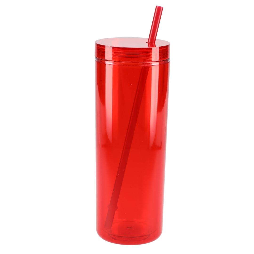 Chroma recycled acrylic straw tumbler 16oz Black miniatura 29