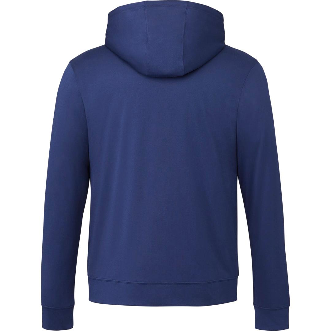Mens lavar eco knit full zip hoody Navy Blue front