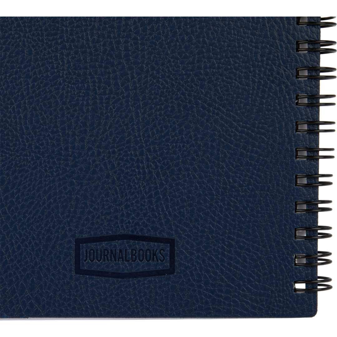 5 X 7 fsc ® recycled pebble grain spiral journal Black miniatura 14
