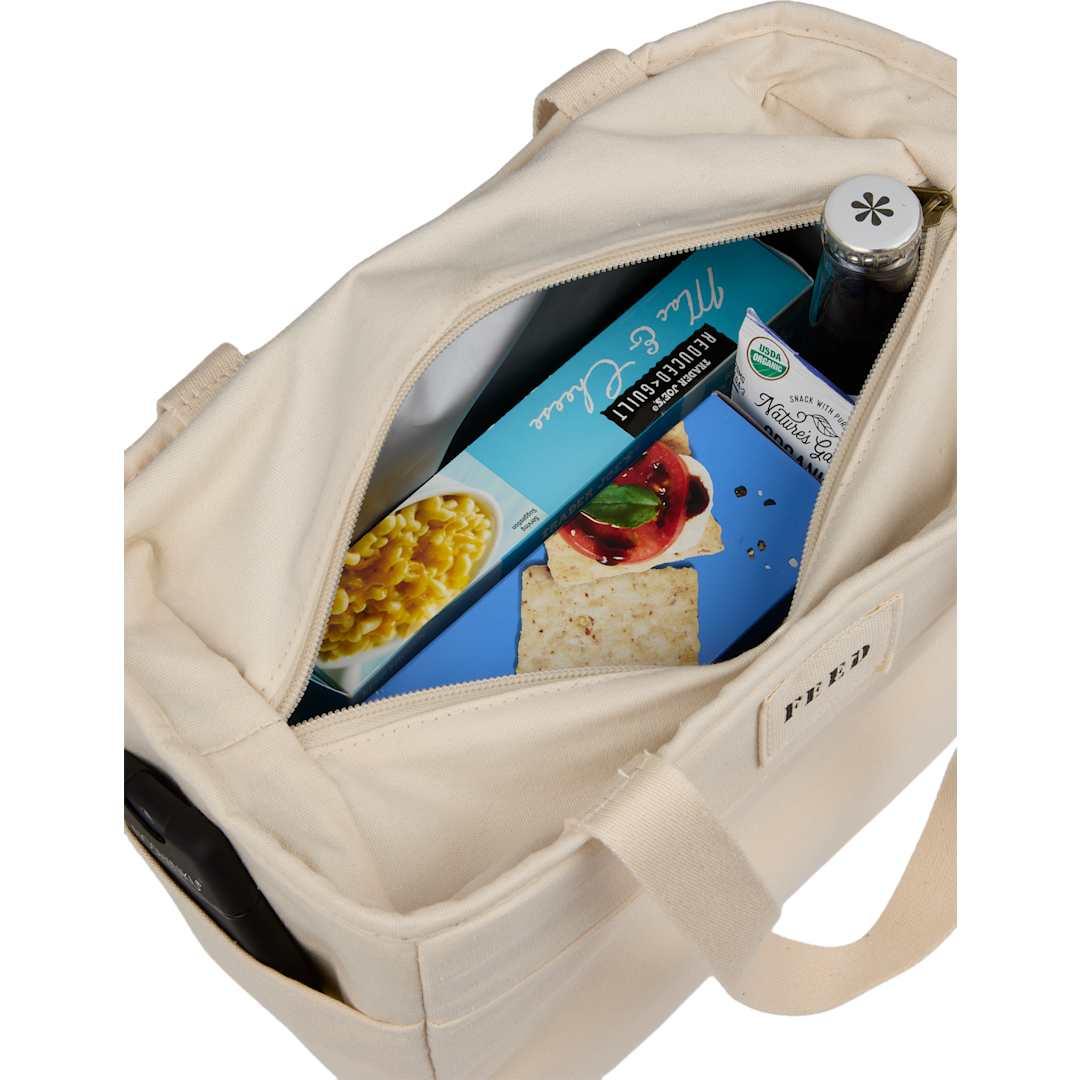 Feed organic cotton 9 can lunch cooler Natural miniatura 12