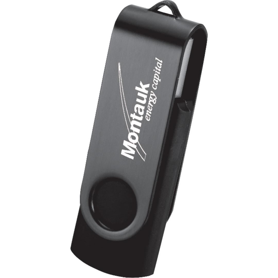 Rotate 2tone flash drive 8gb Blue miniatura 7