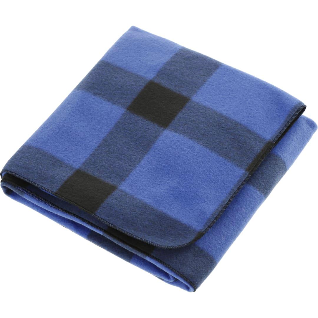 Buffalo plaid fleece blanket Red front