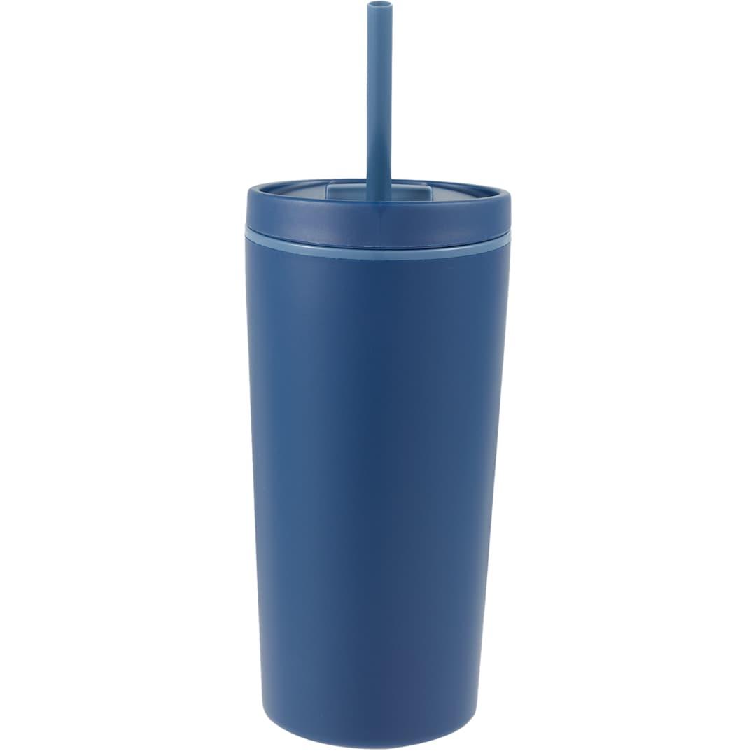 Santino recycled tumbler w/ dual function lid 16oz Black miniatura 39