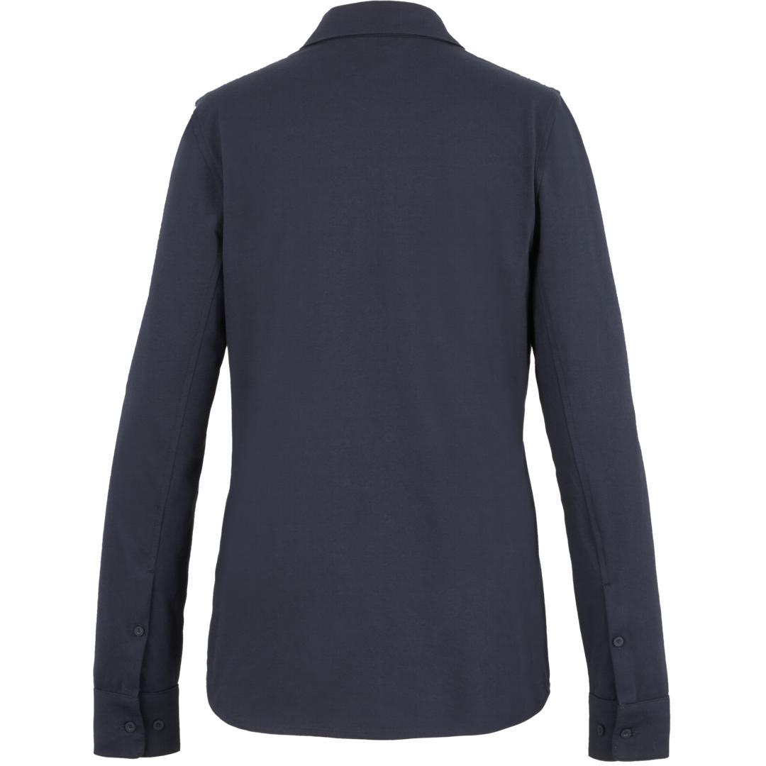 Tatra eco long sleeve knit button up shirt-womens White miniatura 12