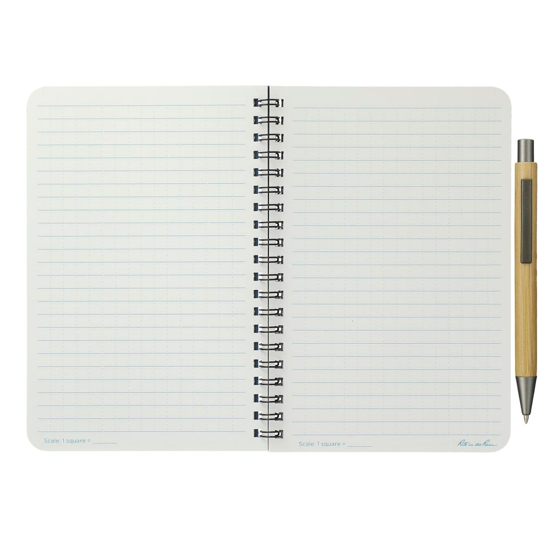 4.6 X 7 rite in the rain side spiral notebook Black miniatura 14