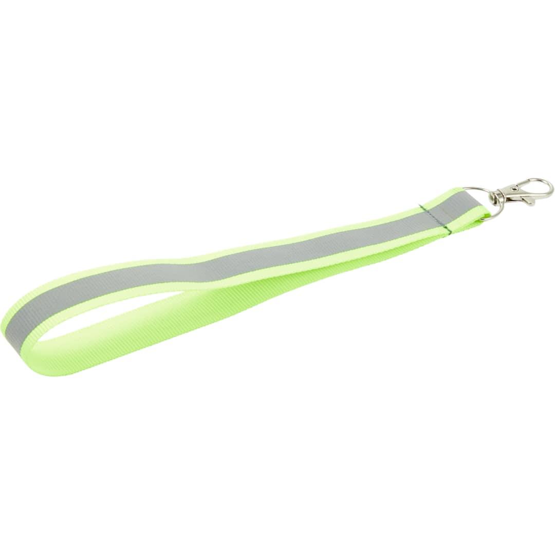 Reflective recycled wrist lanyard Black miniatura 17