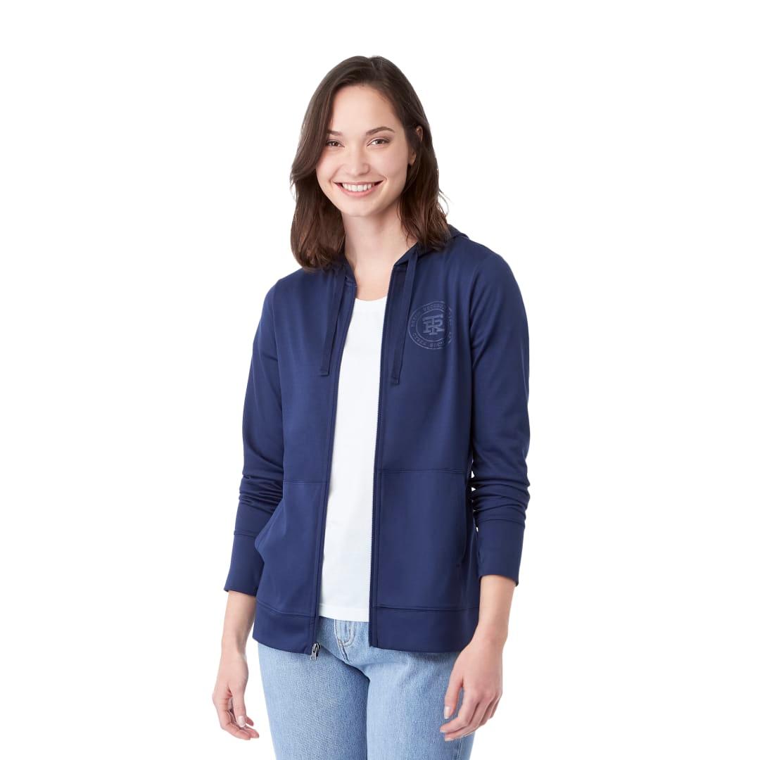Womens lavar eco knit full zip hoody Navy Blue miniatura 9