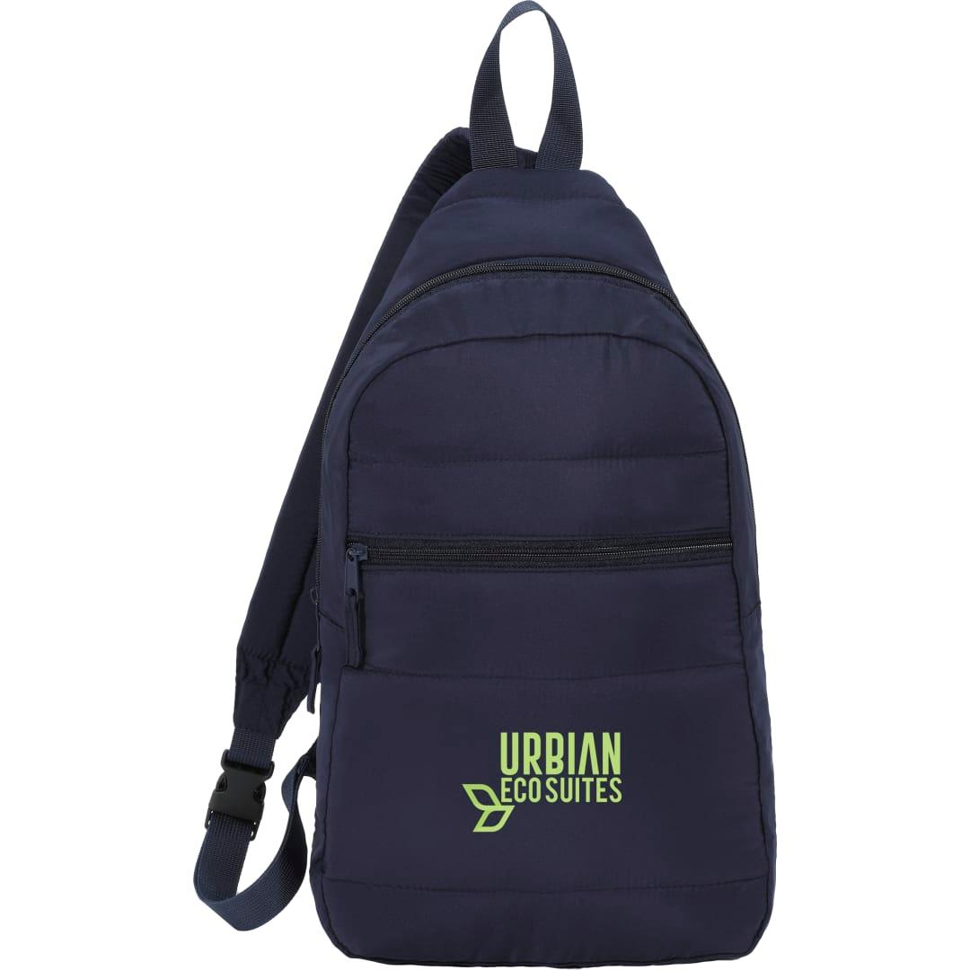Puffer recycled sling backpack Grey miniatura 11