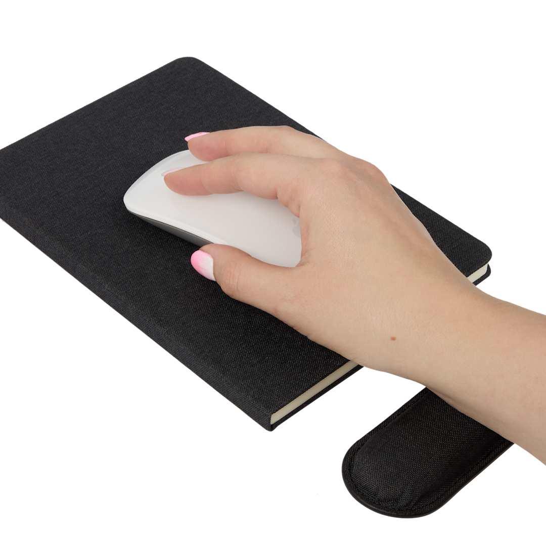 5.5 X 8.5 fsc® recycled mouse pad bound notebook Grey miniatura 10