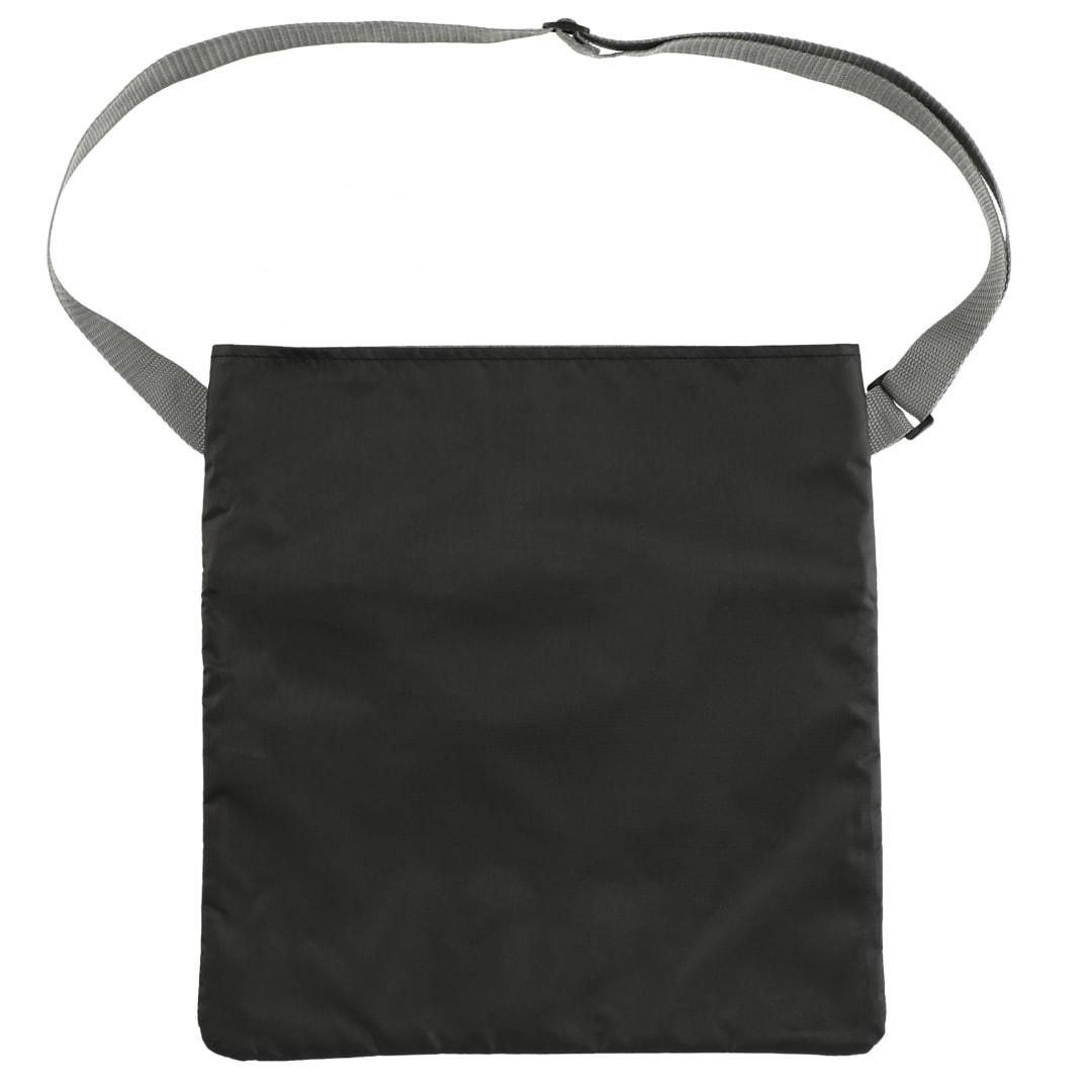 Double heather rpet crossbody tote Graphite miniatura 10