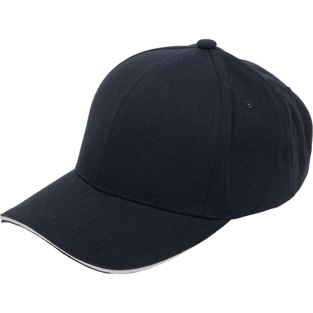 Recycled cotton twill 6 panel split peak ballcap Royal miniatura 12