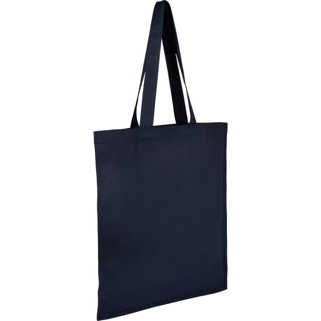 Double-stitched 8oz organic cotton tote Navy Blue miniatura 4