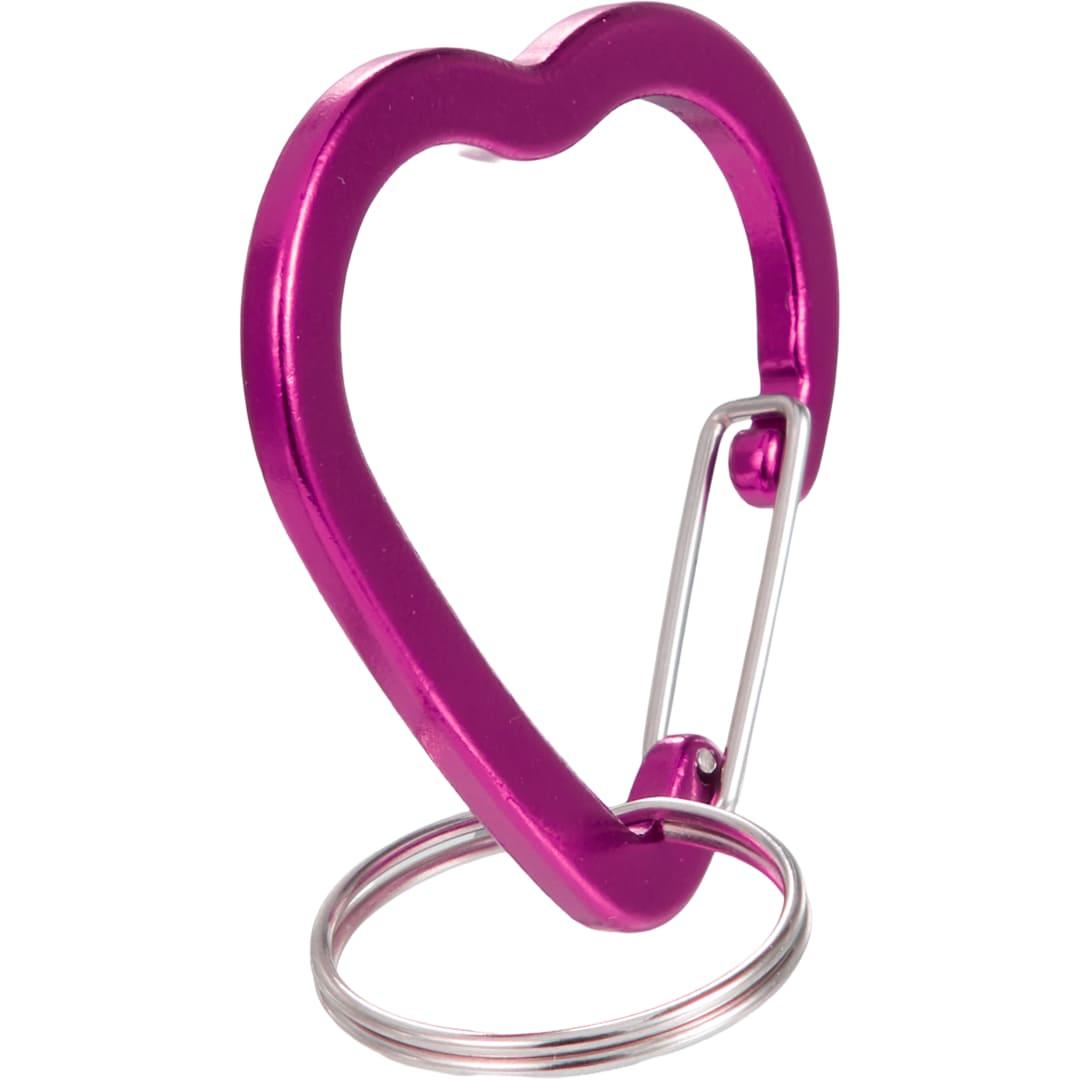 Heart carabiner Pink miniatura 3