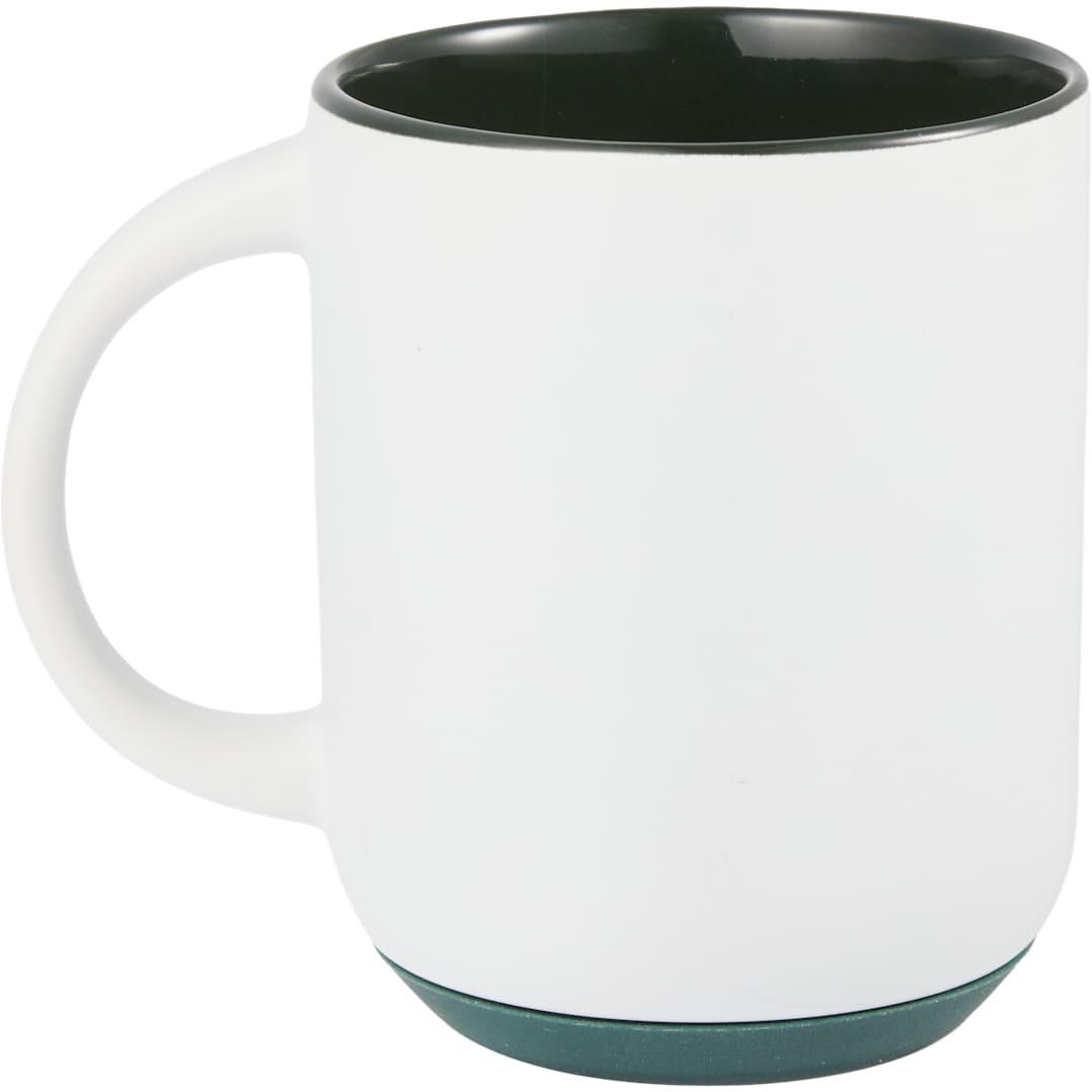 Isaac ceramic mug w/ rubber bottom 14oz White thumbnail 18