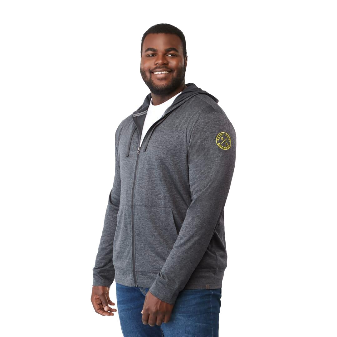 Mens lavar eco knit full zip hoody Navy Blue miniatura 12