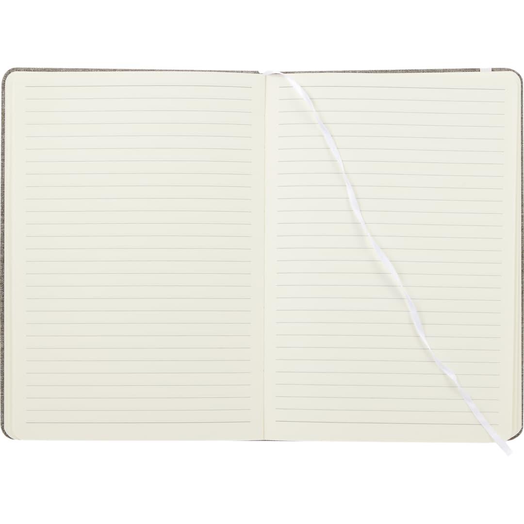 5.5 X 8.5 fsc® recycled viper rpet bound noteboo Black miniatura 13