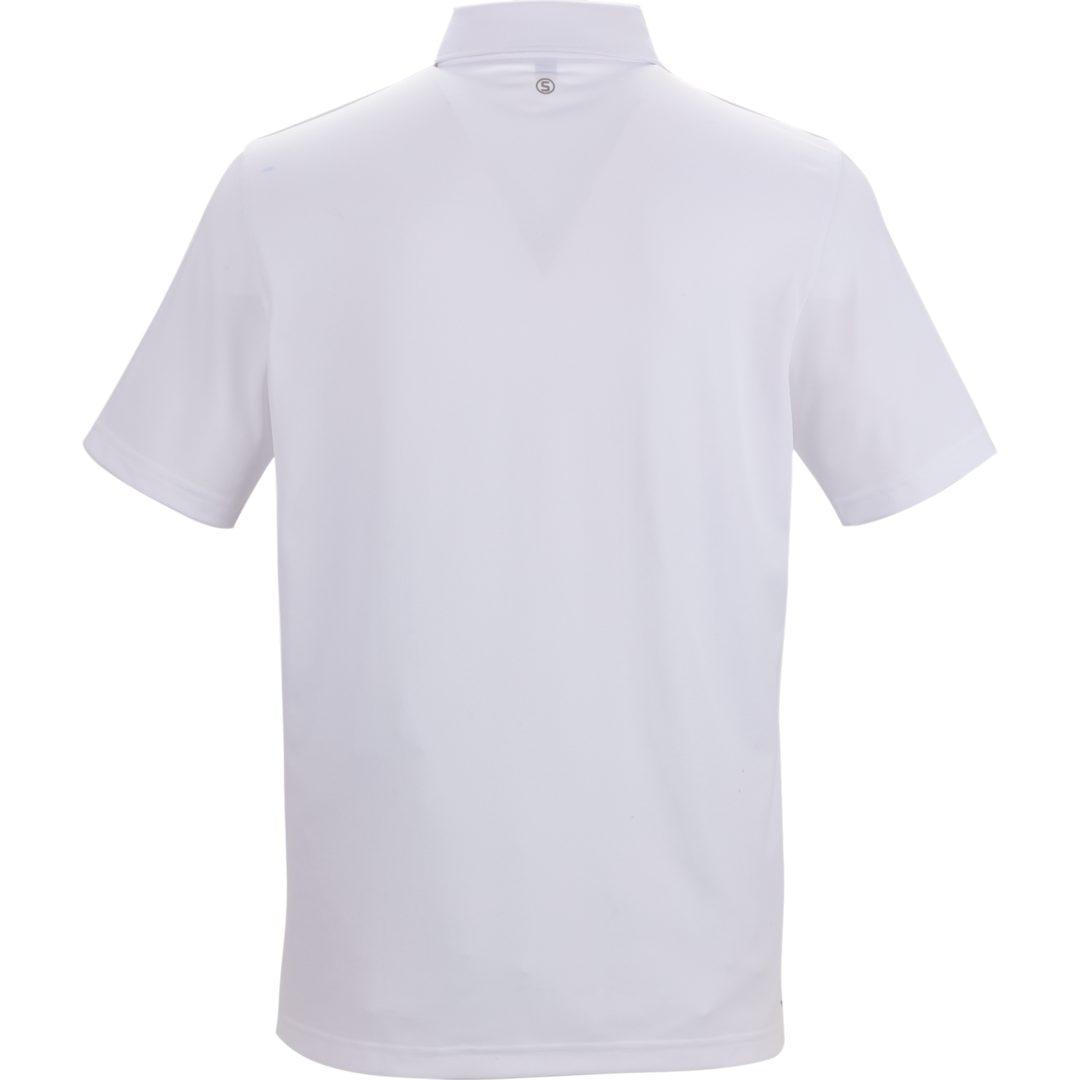 Stitch® solid pique polo White front