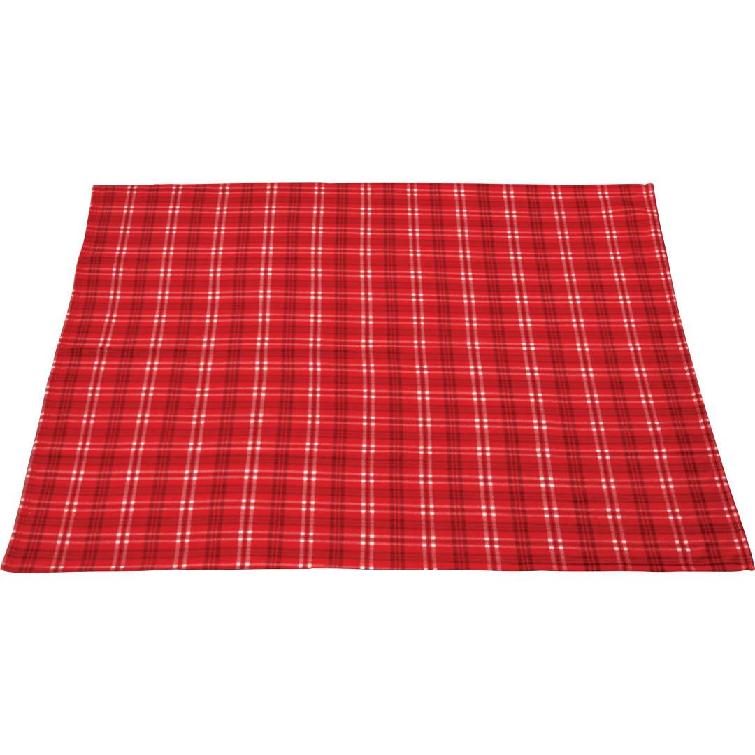 Plaid fleece blanket Black miniatura 7