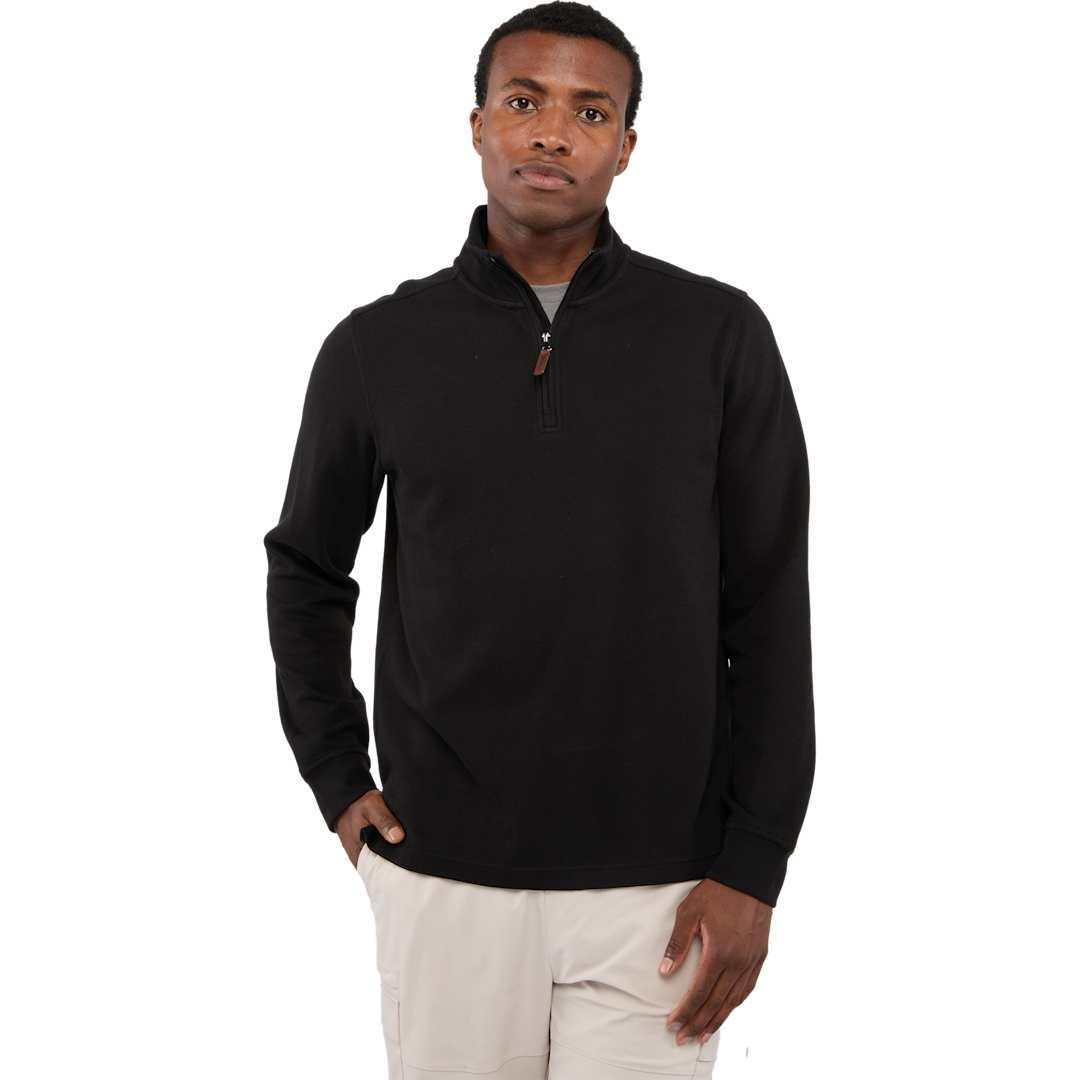 Hudson eco knit quarter zip-mens Beige miniatura 28