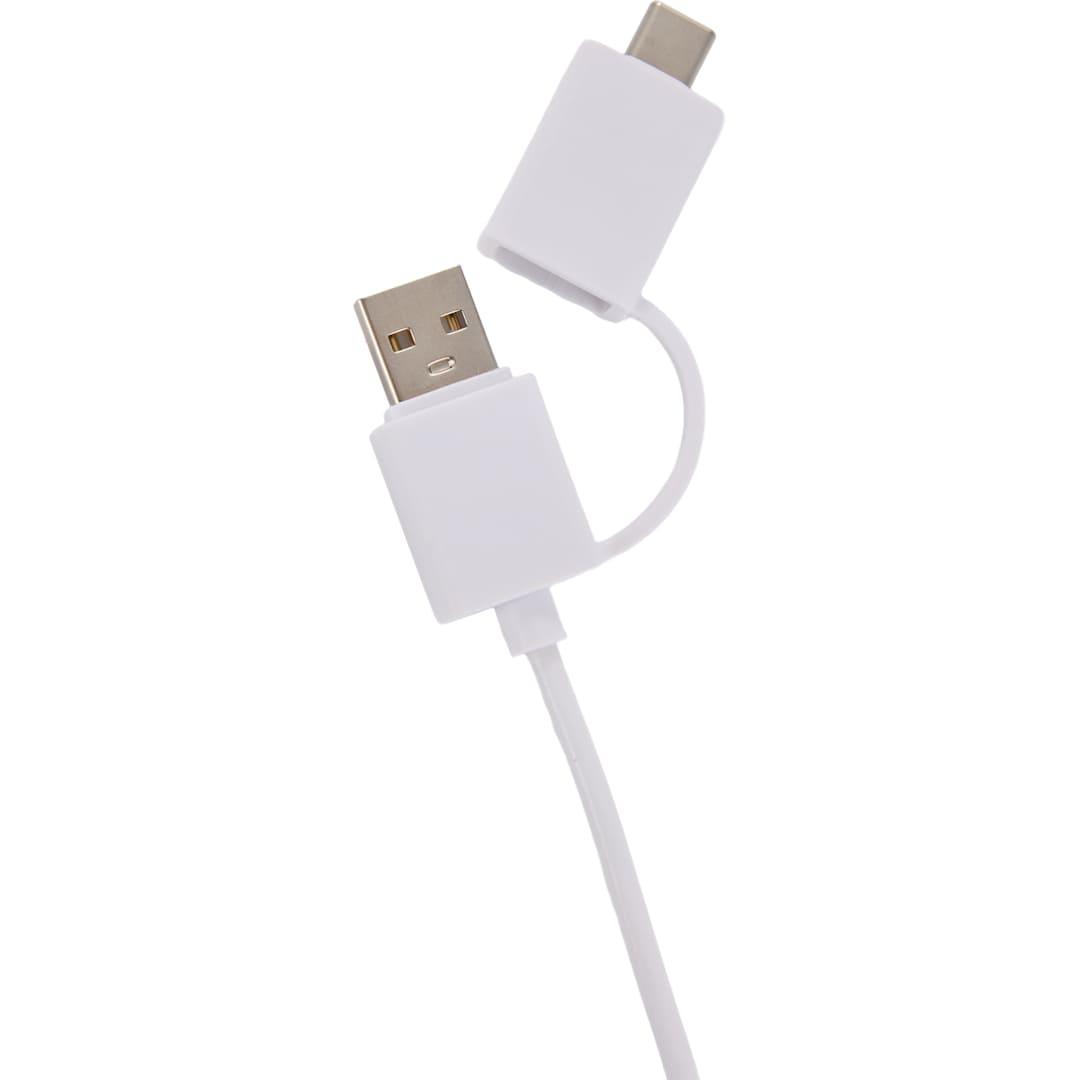 5-In-1 recycled long charging cable Black miniatura 9
