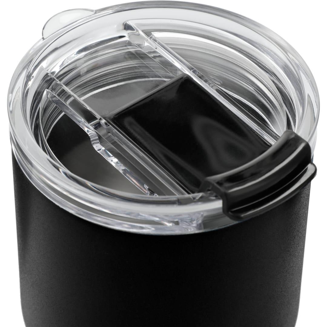 Bluff 12oz vacuum tumbler & cooler Black front