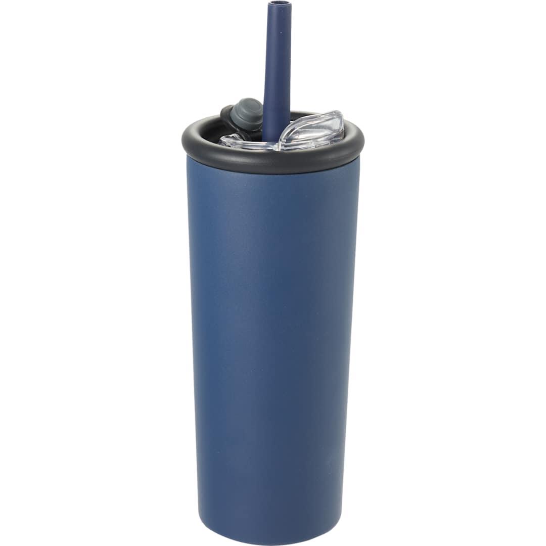 Kyser recycled vacuum tumbler w/ straw 20oz Black miniatura 22